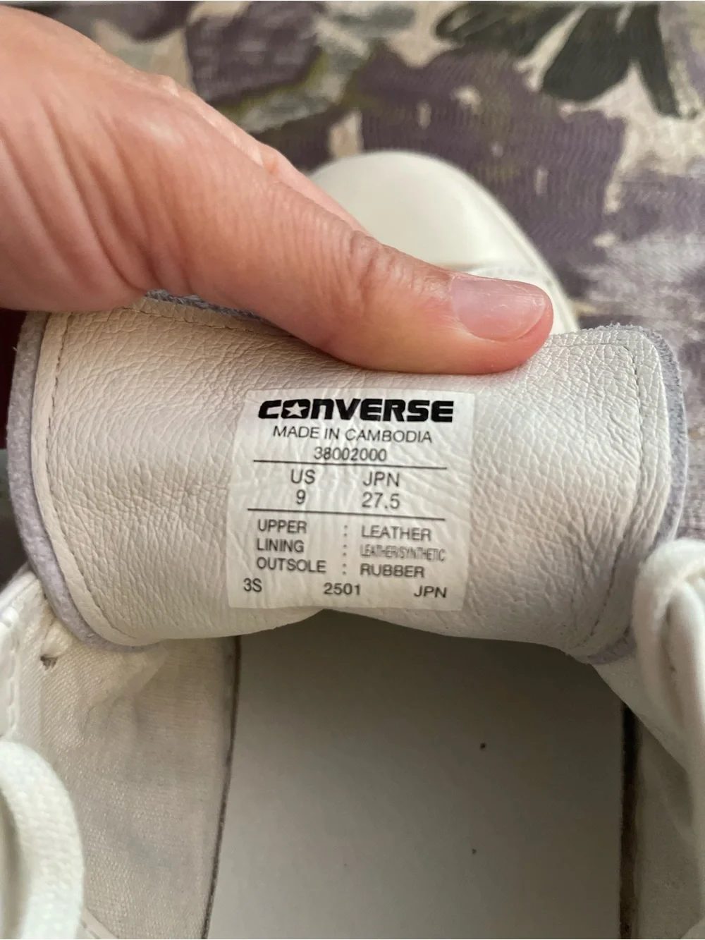 Converse White Low-Top Leather Sneakers